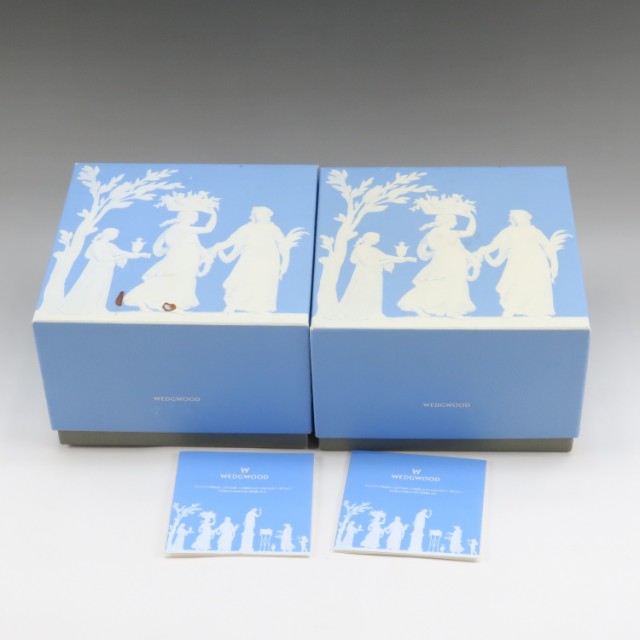 Wedgwood ウェッジウッド 250周年記念 マグカップ×2 ポーセリン マグカップ _ 【中古】