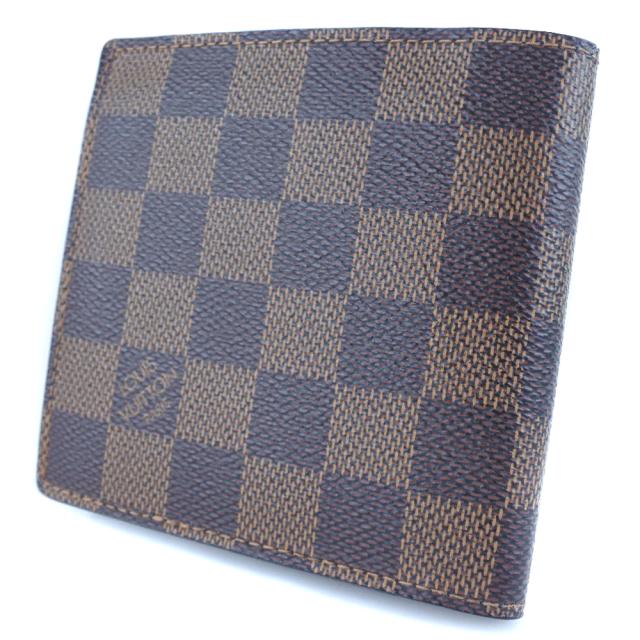 LOUIS VUITTON ルイ・ヴィトン ポルトフォイユ・マルコ N61675 ダミエキャンバス 茶_1