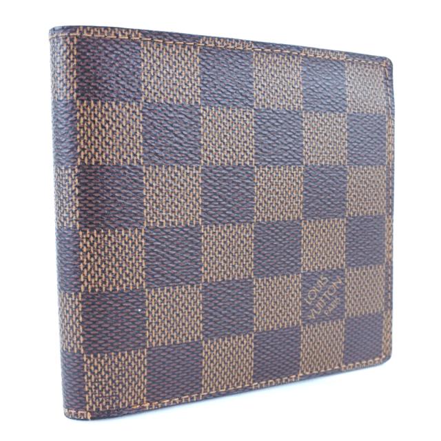 LOUIS VUITTON ルイ・ヴィトン ポルトフォイユ・マルコ N61675 ダミエキャンバス 茶_2