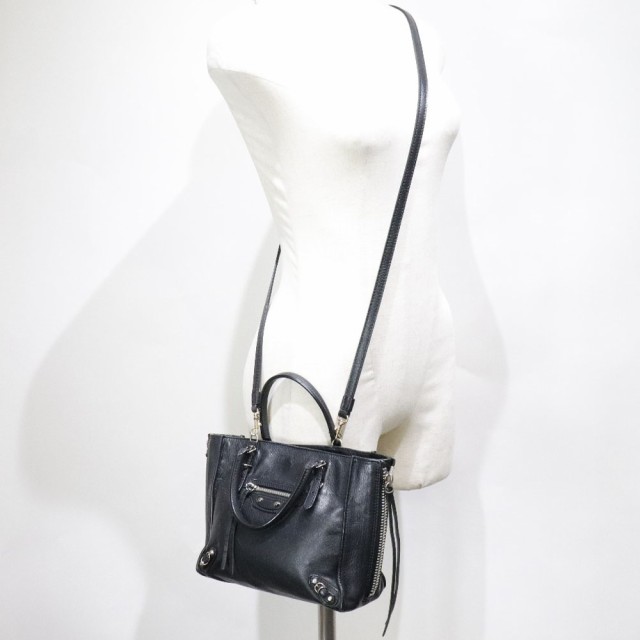 BALENCIAGA バレンシアガ ミニペーパー 2WAYショルダー 305572 カーフ ...