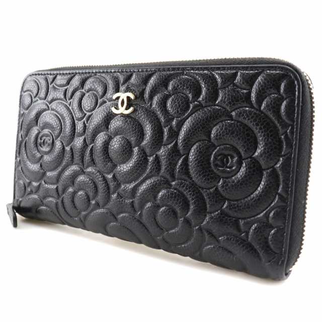 CHANEL シャネル カメリアエンボス ココマーク A82281 マットキャビア ...