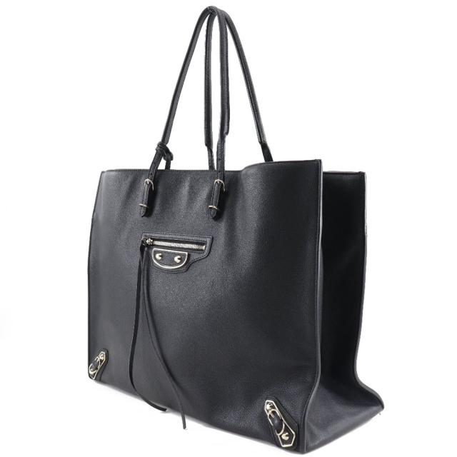 BALENCIAGA バレンシアガ ペーパートート 387480 レザー 黒