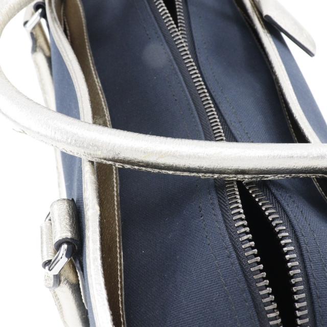 LOEWE ロエベ アマソナ36 ボストンバッグ 2010年 キャンバス 紺