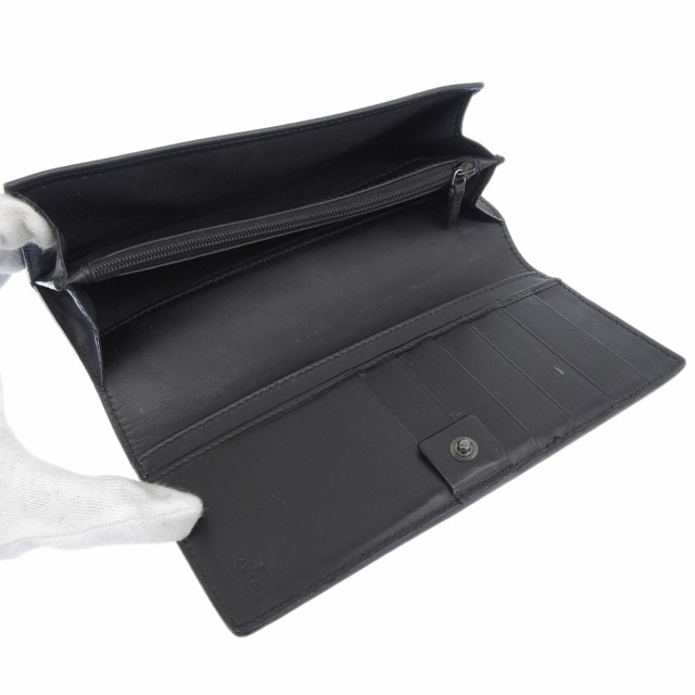 GUCCI グッチ GGシマ 233112 カーフ 黒 長財布 ユニセックス
