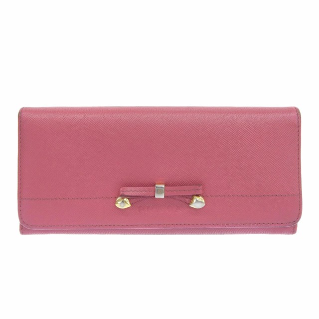 PRADA プラダ リボン 財布 ピンク