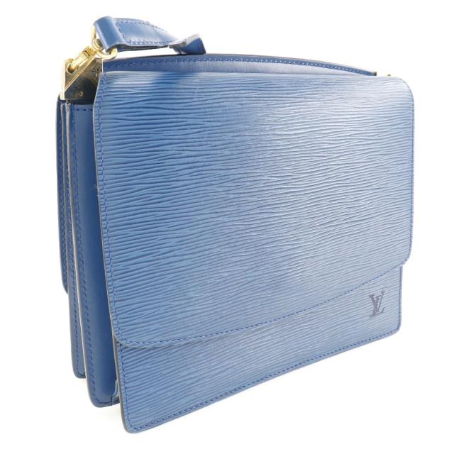 Louis Vuitton エピレザー ハンドバッグ 青
