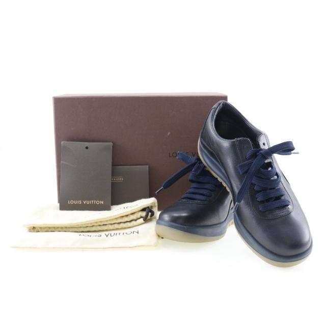 LOUIS VUITTON ルイ・ヴィトン 靴 レザー 黒 スニーカー レディース 【中古】 ランクB+_9