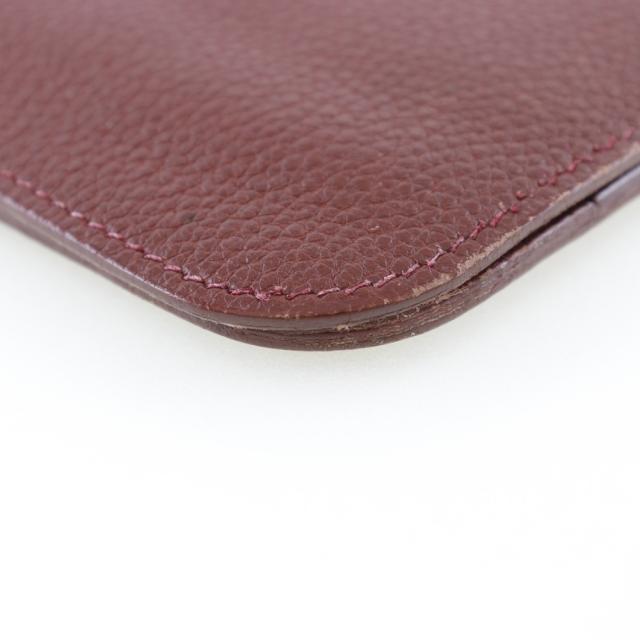 HERMES エルメス ドゴンGM トリヨンクレマンス ボルドー シルバー金具 長財布 レディース_3