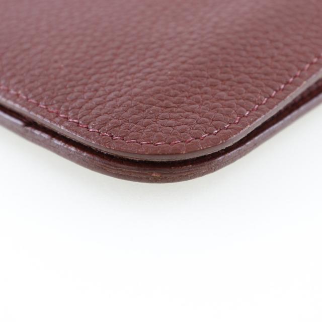 HERMES エルメス ドゴンGM トリヨンクレマンス ボルドー シルバー金具 長財布 レディース_4