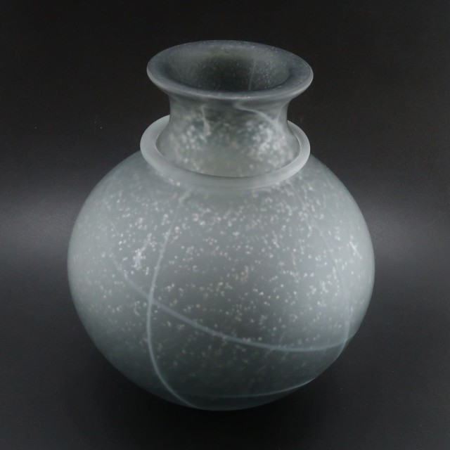 KAMEI GLASS カメイガラス 花瓶 手作り 本金使用 ヴィンテージ - 花瓶
