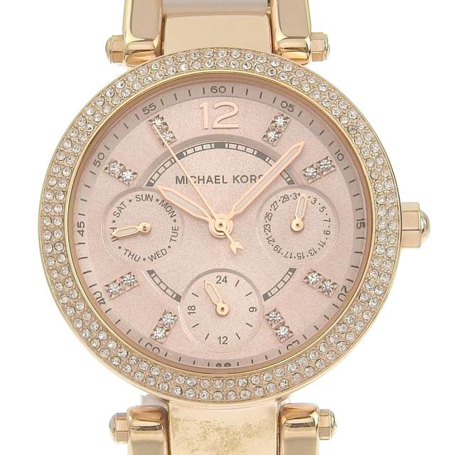 Michael Kors マイケルコース デイデイト MK6110 SS ローズゴールド クオーツ 多針アナログ表示