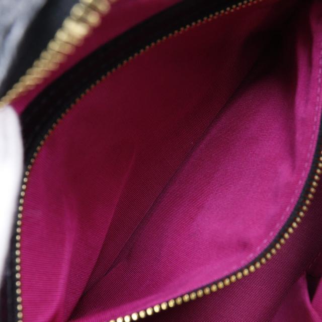 LEATHER JEWELS レザージュエルズ クロコダイル 黒 ハンドバッグ レディース 【中古】_7