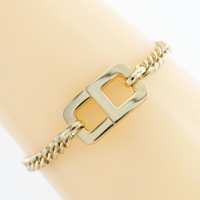 Dior クリスチャンディオール ブレスレットセット CDロゴ 金メッキ ネックレス_6