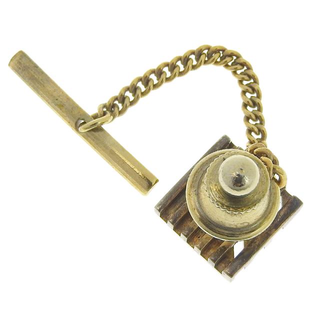 Dior クリスチャンディオール ロゴ 金メッキ タイピン メンズ 【中古】 ランクB_1