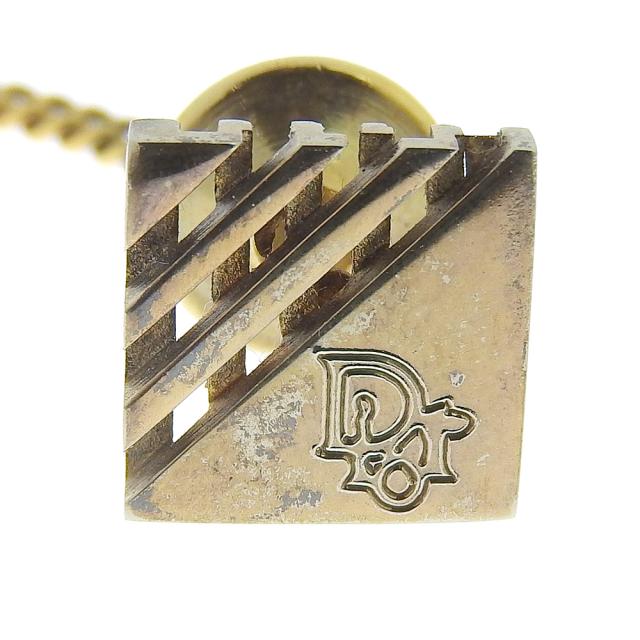 Dior クリスチャンディオール ロゴ 金メッキ タイピン メンズ 【中古】 ランクB_2