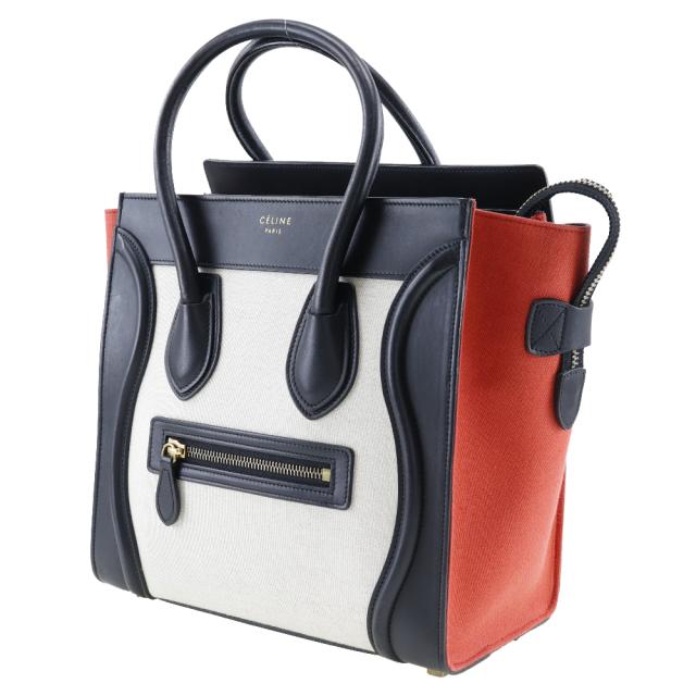 CELINE セリーヌ ラゲージ マイクロショッパー トリコロール