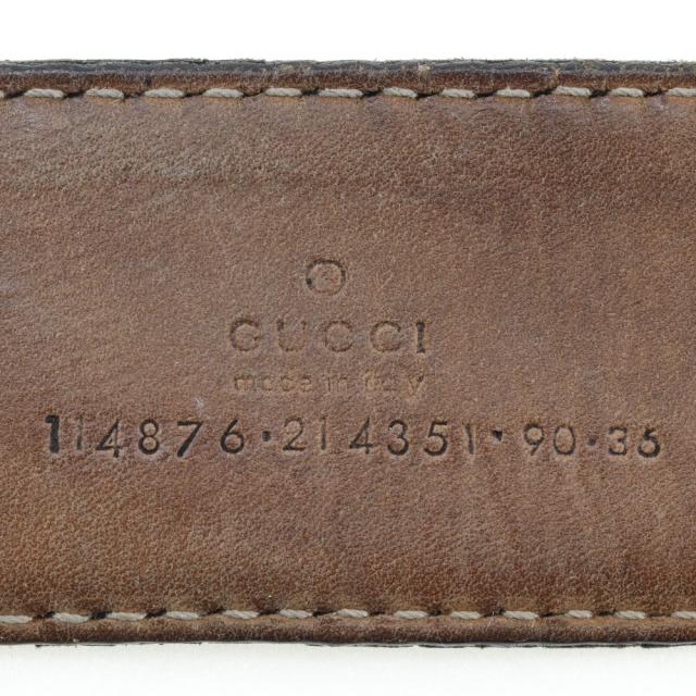 【GUCCI】グッチ インターロッキング GG 114876 シマレザー 黒 メンズ ベルト GUCCI グッチ インターロッキング GG 114876 シマレザー 黒 ベルト