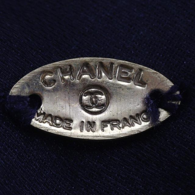 CHANEL シャネル カメリアリボン サテン 黒/白 バレッタ レディース 【中古】_6