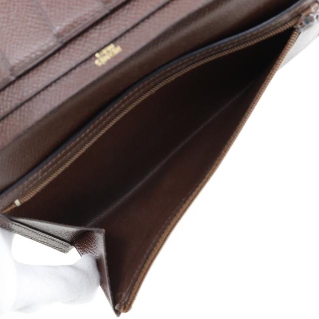 HERMES■ベアン クラシック ヴォーエプソン 新型金具 □L 長財布 エルメス ベアン クラシック コニャック/パラジウム金具 ヴォー