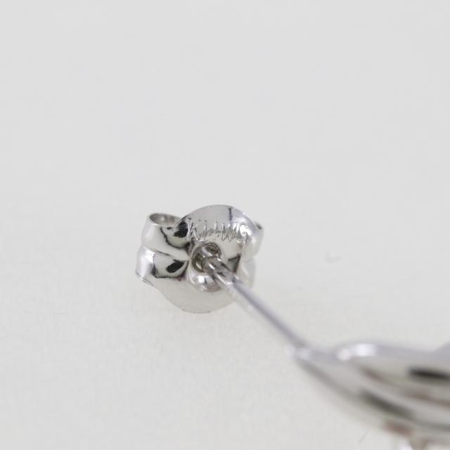 岩礁動機 K14白いことゴールド ピアス 0.5g レディース 【中古】