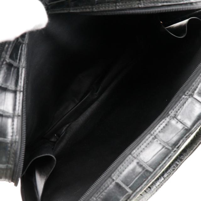 Herbette エルベート クロコダイル 黒 ハンドバッグ レディース 【中古】_7