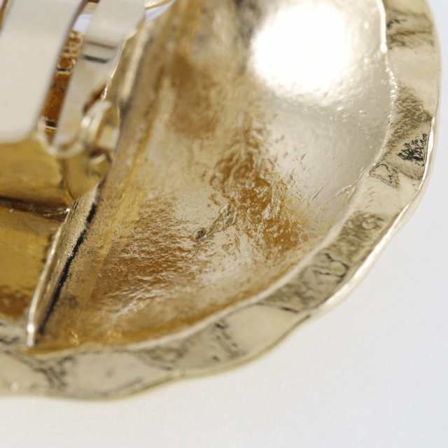 CHANEL シャネル ココマーク マトラッセ 金メッキ イヤリング