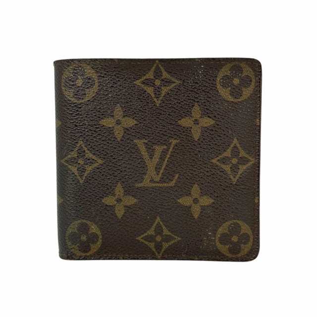 LOUIS VUITTON ルイ・ヴィトン ポルトフォイユ・マルコ M61675 モノグラムキャンバス 茶の通販は