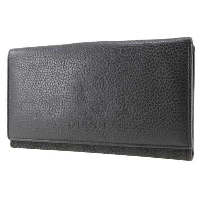 GUCCI グッチ 143391 レザー 黒 長財布 ユニセックス 【中古】 GUCCI グッチ 143391 レザー 黒 長財布 ユニセックス 【中古】