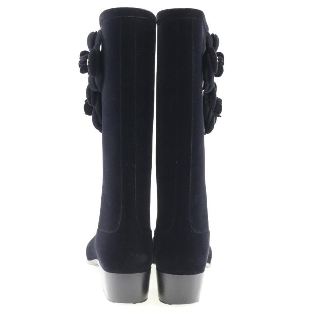 CHANEL シャネル カメリア G26648X31173 スウェード ブーツ レディース 【中古】_2