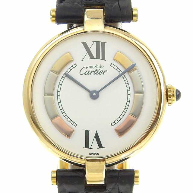 CARTIER カルティエ マストヴァンドーム ヴェルメイ ヴェルメイ 590003 シルバー925 黒 クオーツ