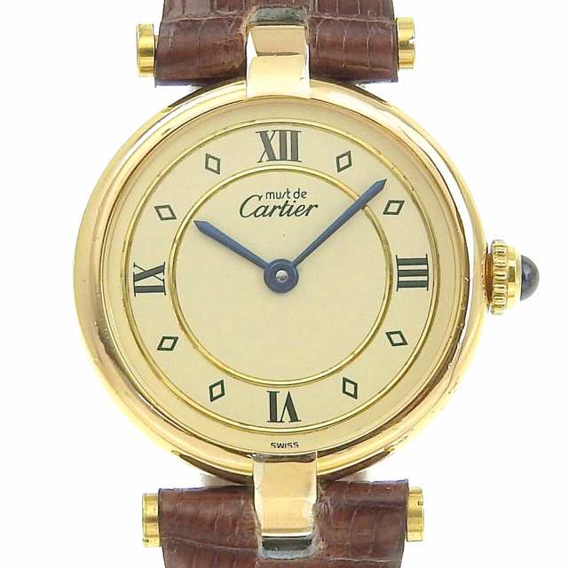 CARTIER カルティエ マストヴァンドーム ヴェルメイユ 590004 シルバー925 ゴールド クオーツ