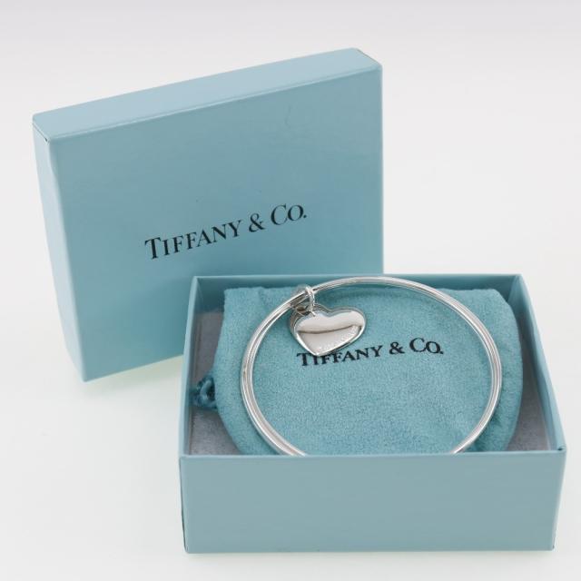 TIFFANY&Co. ティファニー ダブルハート 3連 シルバー925 バングル 