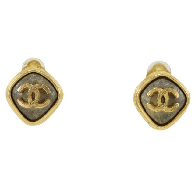 CHANEL シャネル ココマーク ヴィンテージ 金メッキ イヤリング 20.2g レディース