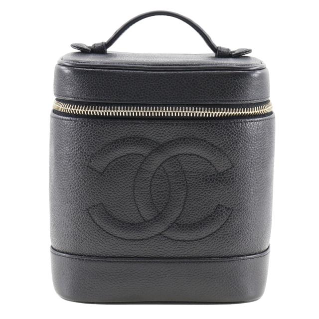 CHANEL シャネル バニティ A01998 キャビアスキン ハンドバッグ レディース 【中古】