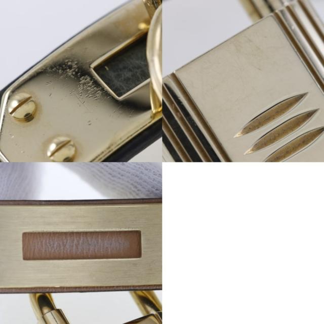 HERMES エルメス ケリー 金メッキ クオーツ アナログ表示 白文字盤 腕時計 レディース_7
