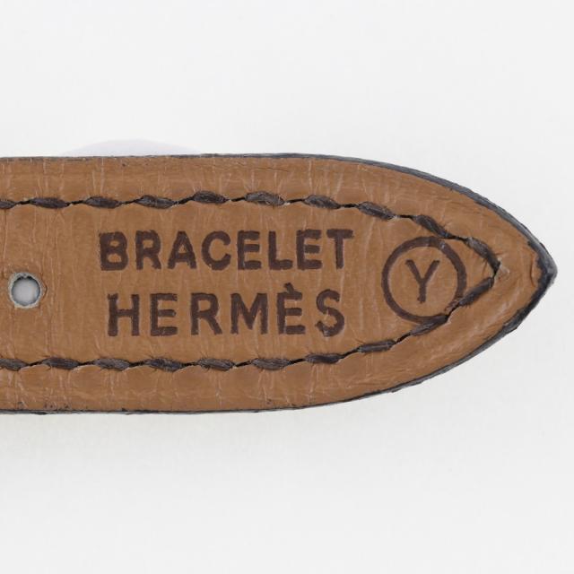 HERMES エルメス ケリー 金メッキ クオーツ アナログ表示 白文字盤 腕時計 レディース_9