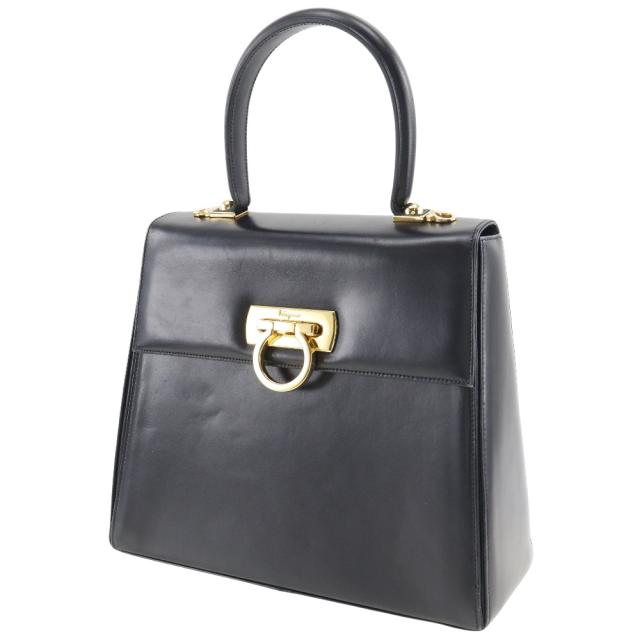 Salvatore Ferragamo サルヴァトーレフェラガモ ガンチーニ AT-21 0536 カーフ ハンドバッグ_1