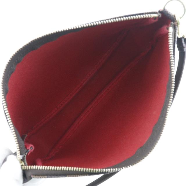 Louis Vuitton ダミエ・キャンバス ポーチ ルイヴィトンダブル フォン ポーチ NIGOコラボ 14137 ブラウン