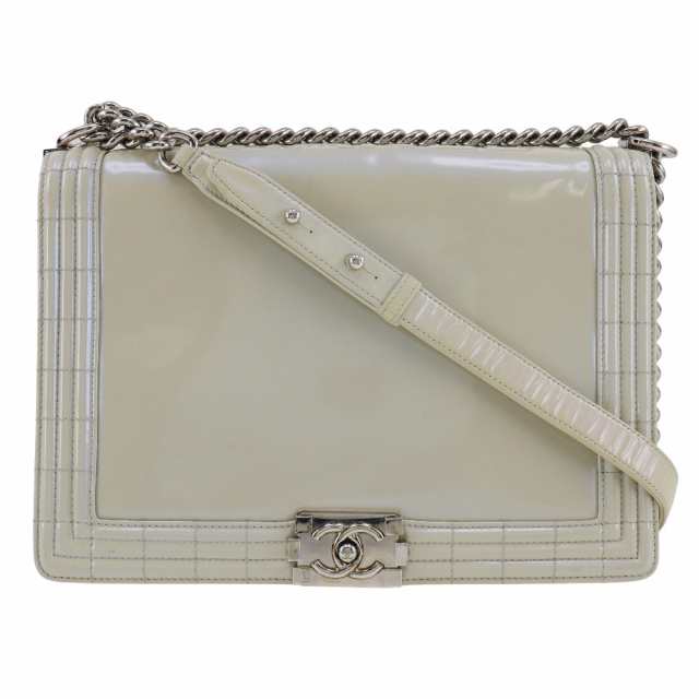 CHANEL シャネル チェーンショルダー ボーイシャネル エナメル ショルダーバッグの通販は
