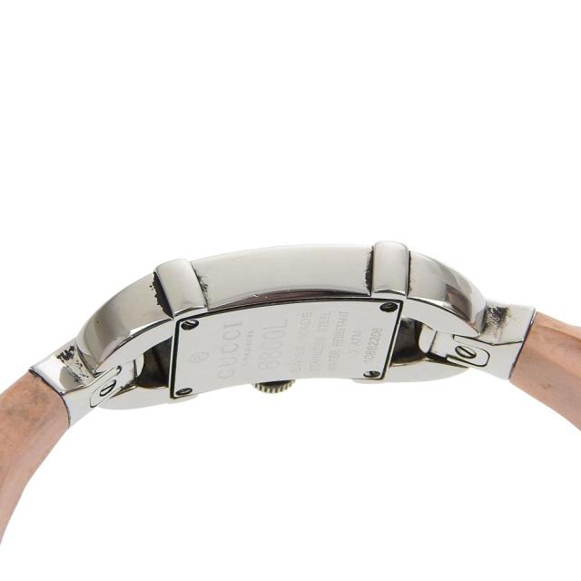 GUCCI グッチ バンブー 6800L SS ピンク クオーツ アナログ表示 白文字