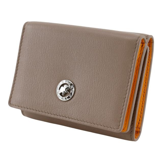 HUNTING WORLD ハンティングワールド レザー ブラウン 三つ折り財布 レディース 【中古】_1