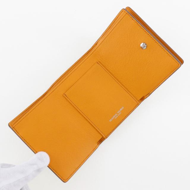 HUNTING WORLD ハンティングワールド レザー ブラウン 三つ折り財布 レディース 【中古】_4