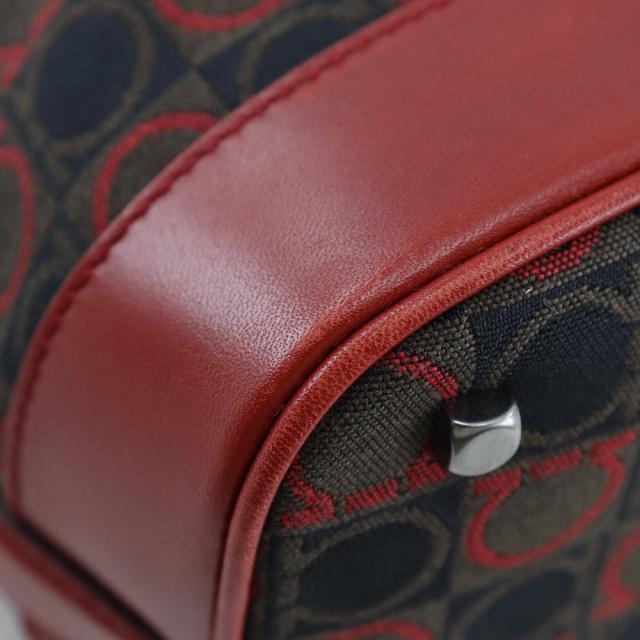 Salvatore Ferragamo サルヴァトーレフェラガモ ガンチーニ AU-21/3343 キャンバス レッド