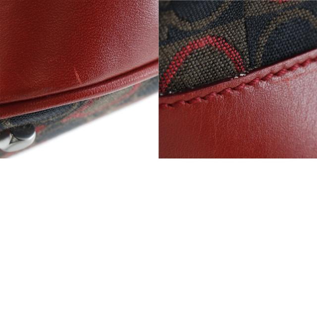 Salvatore Ferragamo サルヴァトーレフェラガモ ガンチーニ AU-21/3343 キャンバス レッド