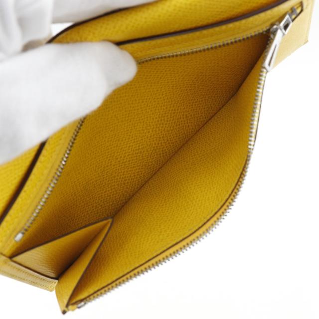 HERMES エルメス ベアン ヴォーエプソン 黄色 長財布 ユニセックス 【中古】_7
