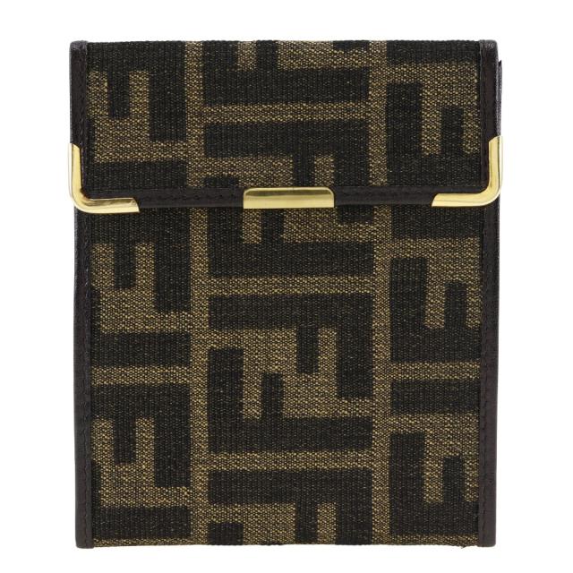 FENDI フェンディ ズッカ ヴィンテージ キャンバス 茶 札入れ ユニセックス 【中古】の通販は