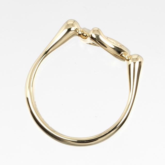 TIFFANY&Co. ティファニー オープンハート K18イエローゴールド 8号 