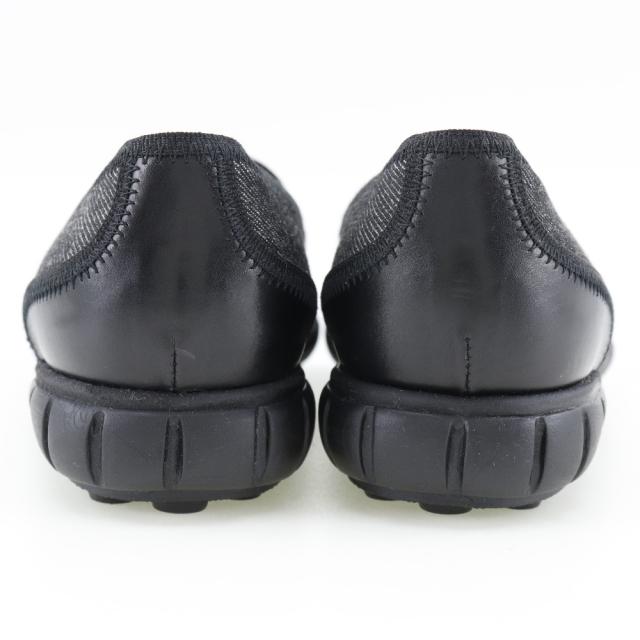 CHANEL シャネル ココボタン デニム 黒 ローファー レディース 【中古】_2