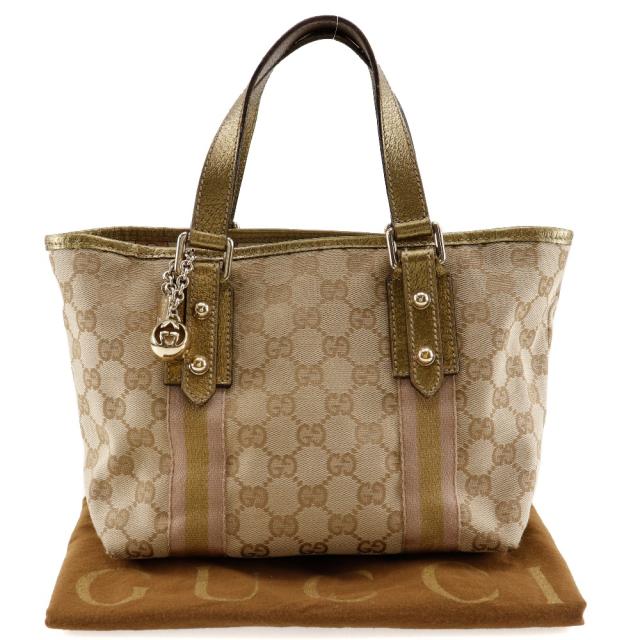 GUCCI グッチ 139261 GGキャンバス 茶 ハンドバッグ レディース 【中古】_11