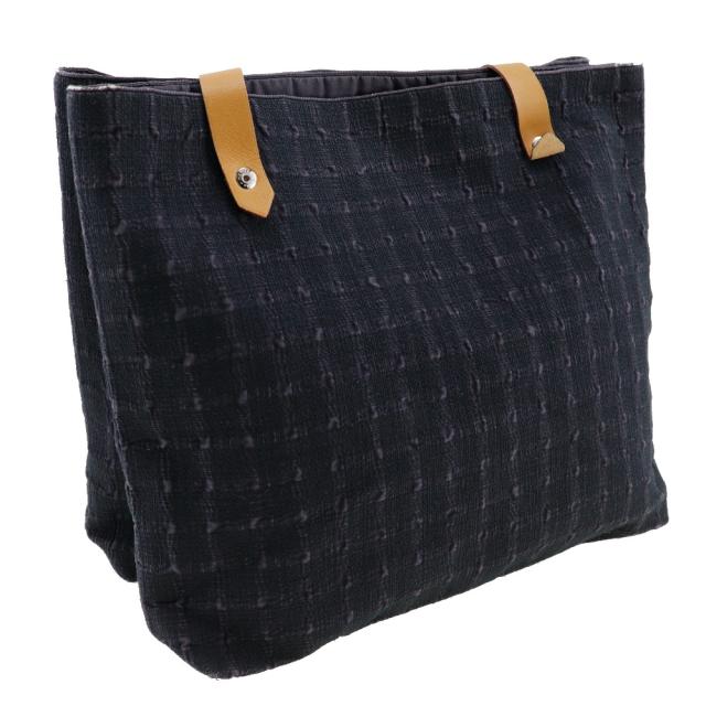 HERMES エルメス アメダバ カバ・ドゥ・ポッシュ キャンバス 黒 ショルダーバッグ HERMES エルメス アメダバ カバ・ドゥ・ポッシュ キャンバス 黒